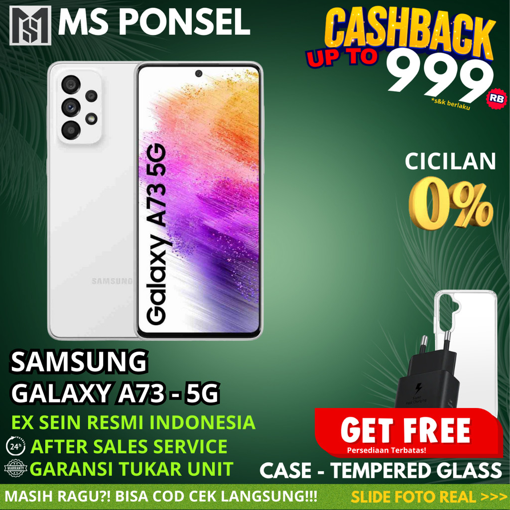 SEIN | Samsung Galaxy A73 5G 8/256GB Resmi Second Fullset Original