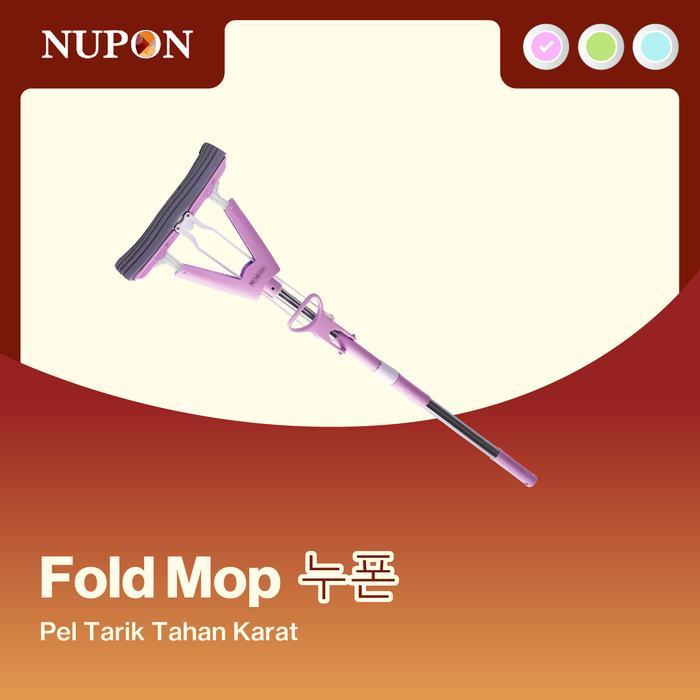 TERLARIS NUPON Alat Pel Pembersih Lantai Fold Mop Stainless Anti Karat