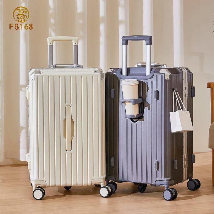 Promo Fs168 Tempat Gelas Multifungsi Berkapasitas Besar, Koper Paduan Aluminium 24 Inci, Koper