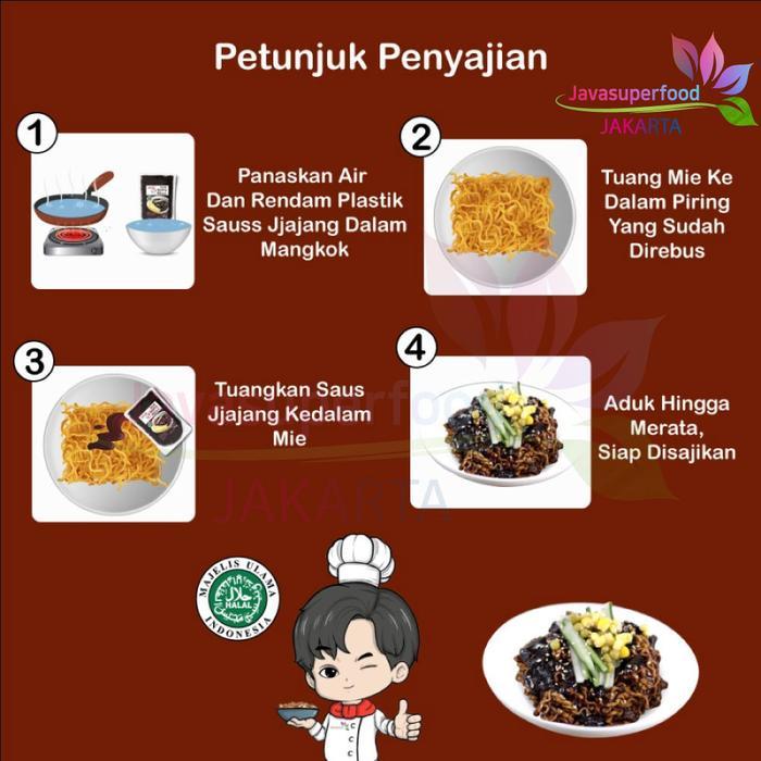 SAUS JJAJANG HALAL PASTA KEDELAI HITAM 500G SAUS JAJANGMYEON OPPAOPPA