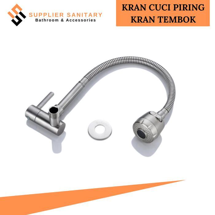 Toto - Kran Cuci Piring Stenlies/Kran Angsa/Kran Wastafel/Kran Dapur/Keran