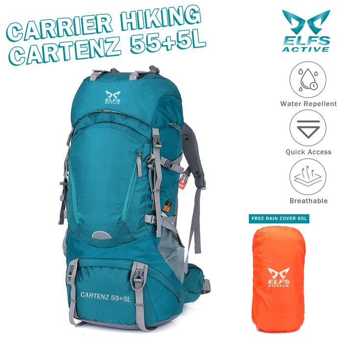 Eiger - Tas Carrier Hiking Cartenz 55+5L Ransel Gunung + Raincover