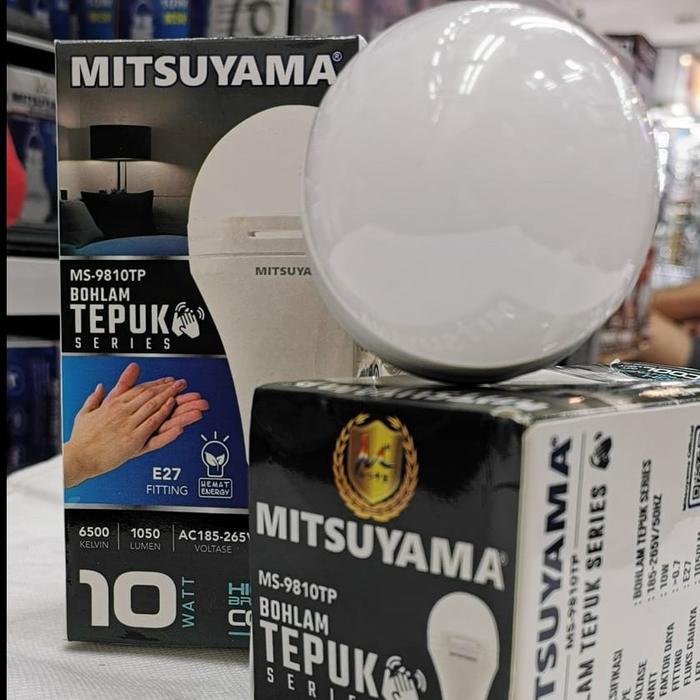 Philips - New Bohlam Lampu Led Mitsuyama Sensor Tepuk Suara 10 Watt Ms-9810Tp Cahaya Putih / Lampu
