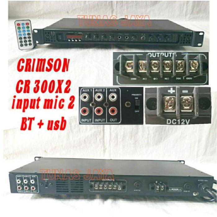 POWER AMPLI CRIMSON CR300X2 / CRIMSON CR300 X2 AMPLI BERIKUT MATCHING