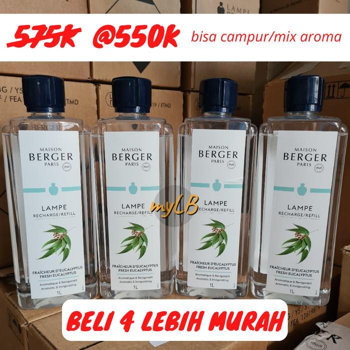 Termurah Refill Oil Lampe Berger - Eucalyptus (Kayu Putih) 1L