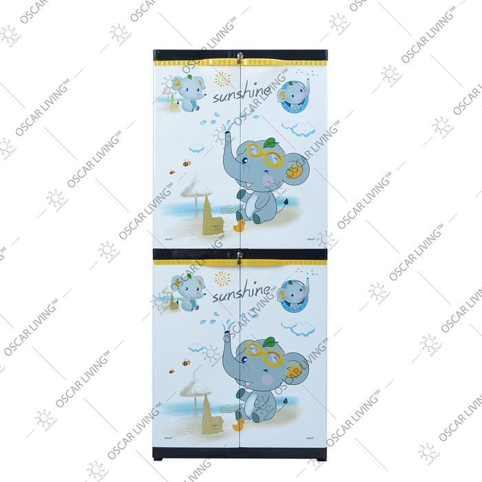Sinbak Lemari Plastik 4 Susun Size Jumbo Gajah
