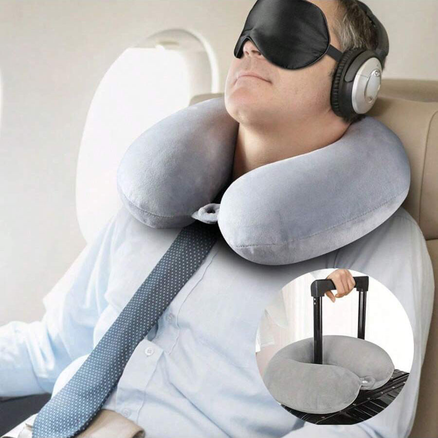 1Pc Travel Pillow Neck Pillow Airplane Pillow Traveling Car Home Office Travel Neck Flight Pillow