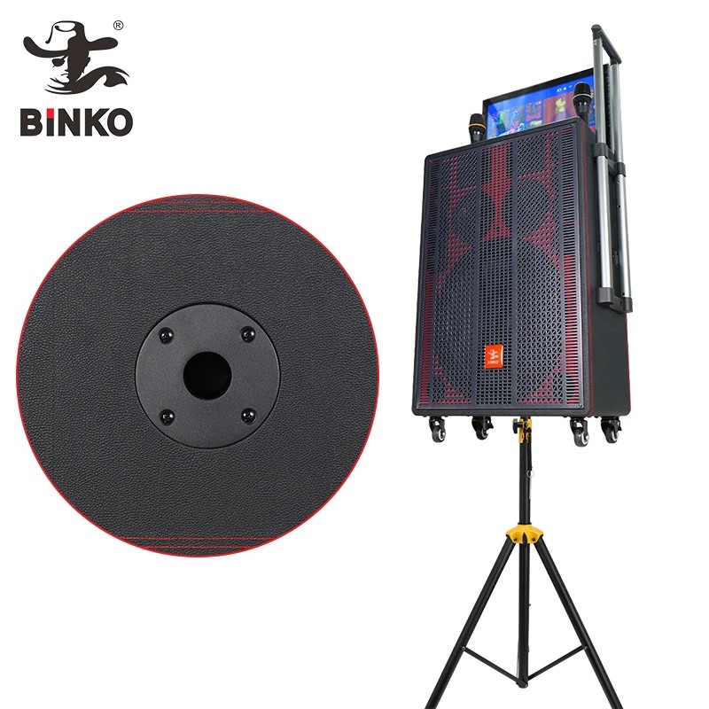 Binko Outdoor Karaoke Speaker with Touch Screen 20H Battery Life Smart Speaker for Outside Party &