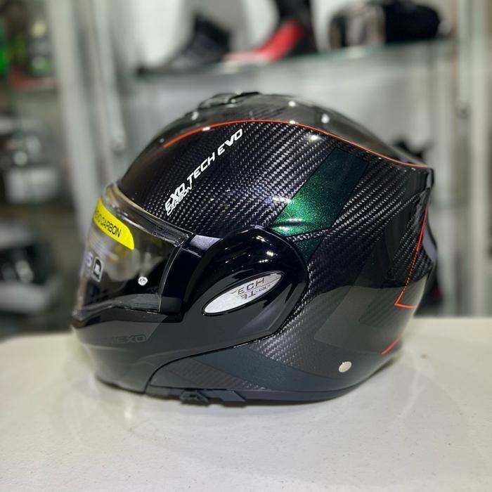 SCORPION EXO TECH EVO CARBON CAD MODULAR HELMET