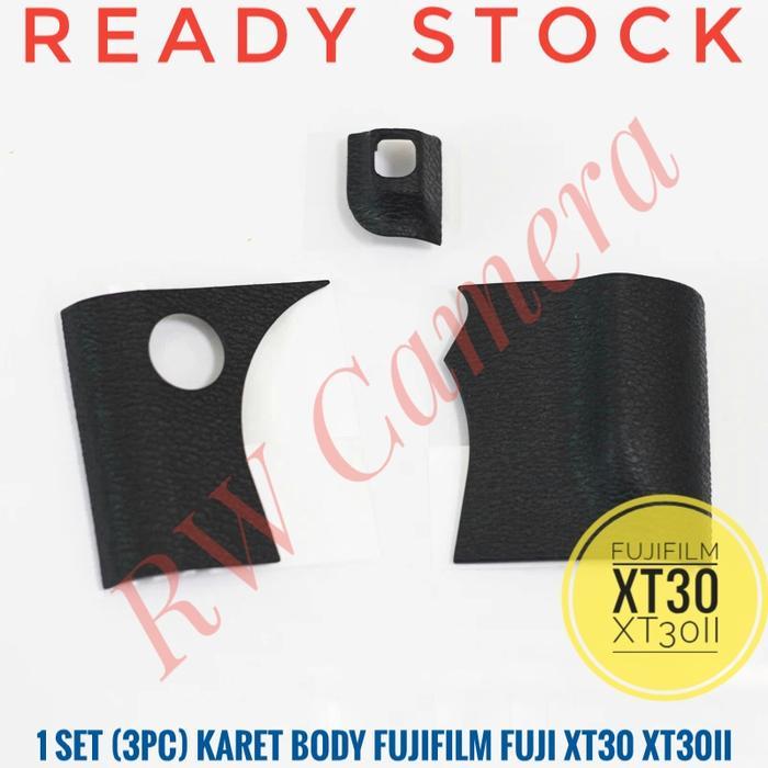 Karet Body Fujifilm XT30 XT30II Rubber Grip Fuji Thumb Bodi 1 set 3 pc