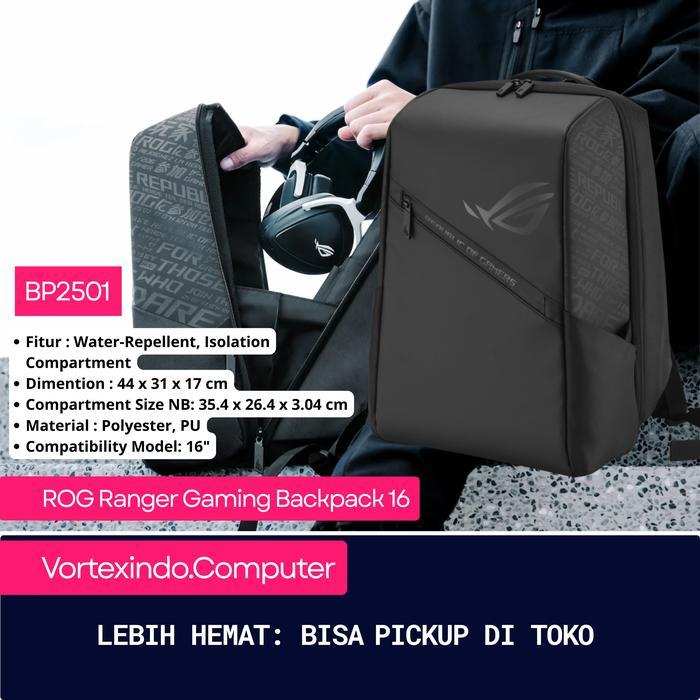 ASUS ROG Ranger Gaming Backpack 16 TAS RANSEL TAS LAPTOP
