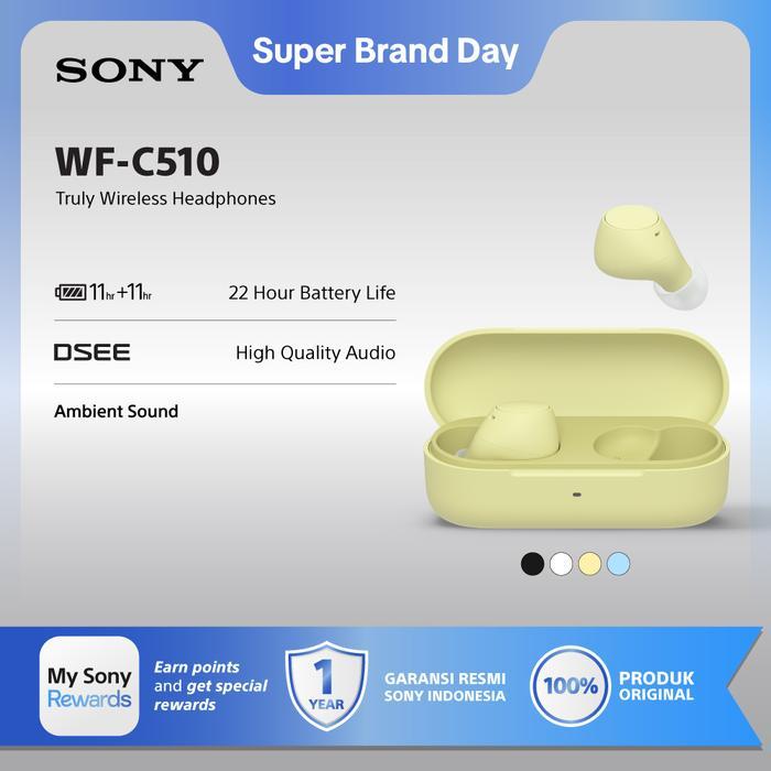 Sony Wf-C510 Truly Wireless Earbuds / 510 / Wfc510 / Wf C510