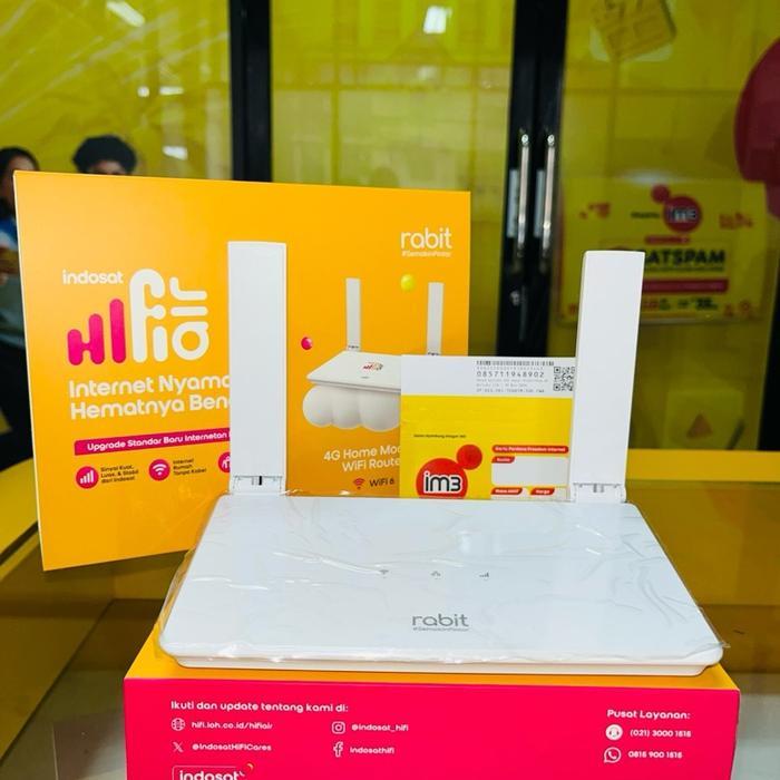 Terlaris Best Quality 100% Original Rabbit Ori Hifi Router Rabit Air Indosat 4G Lte Max 32 Pengguna