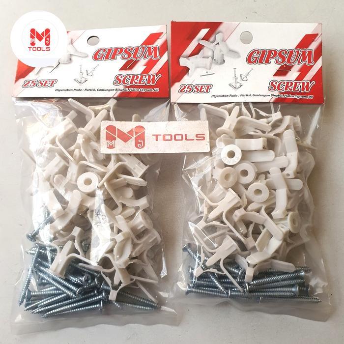 "New" Fisher Gypsum Termasuk Sekrup Isi 25 pcs - Gypsum Fisher