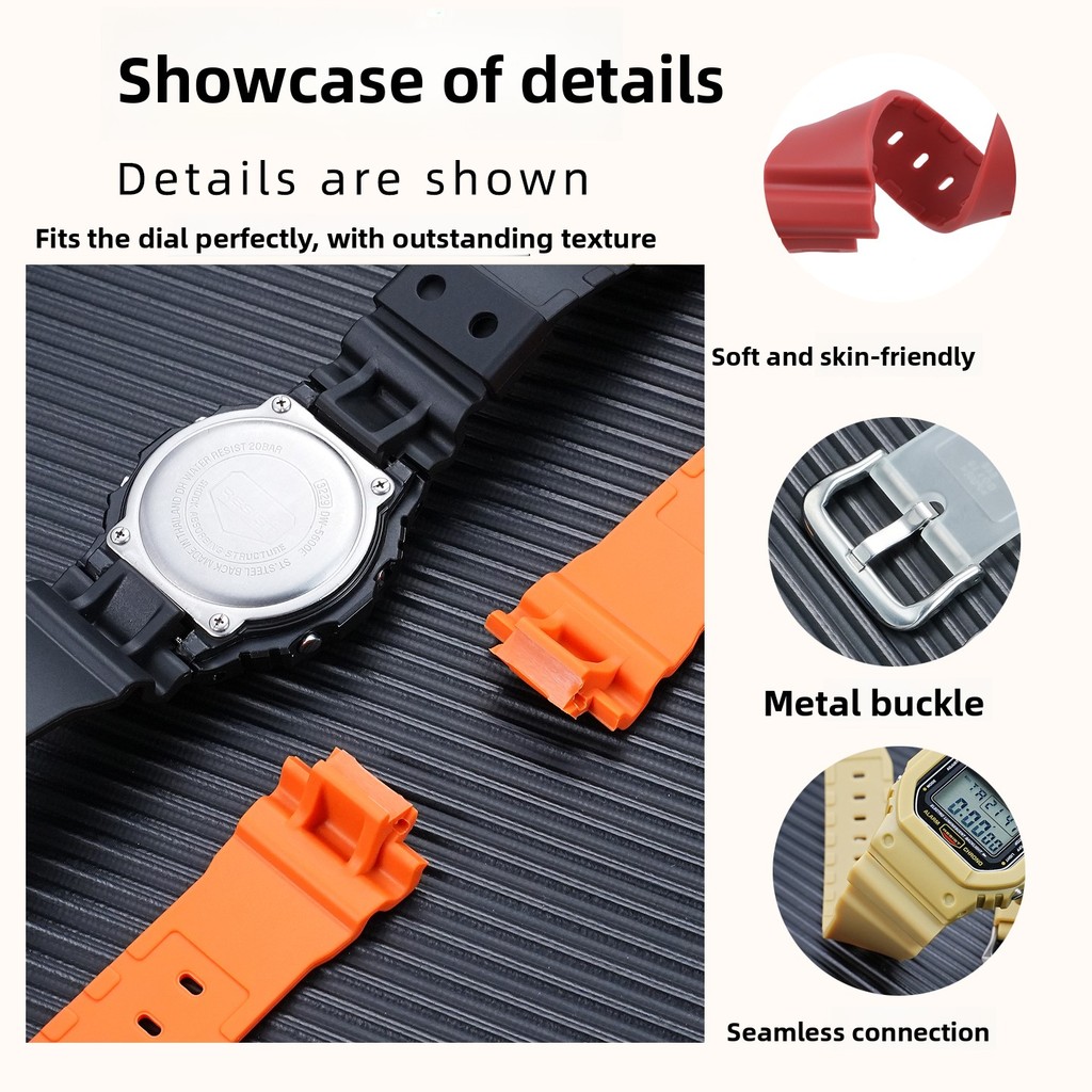 For Casio G-SHOCK DW-5600 GW-B5600 GW-M5610 mod kit Resin Watch Strap case DW5600 Silicone Rubber