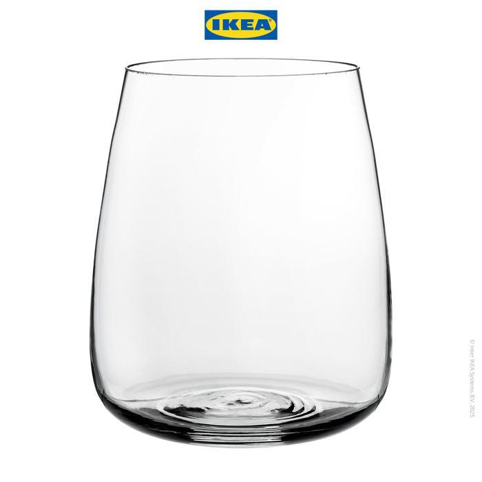 * IKEA BERAKNA Vas Bunga / Tanaman Kaca Bening 18cm