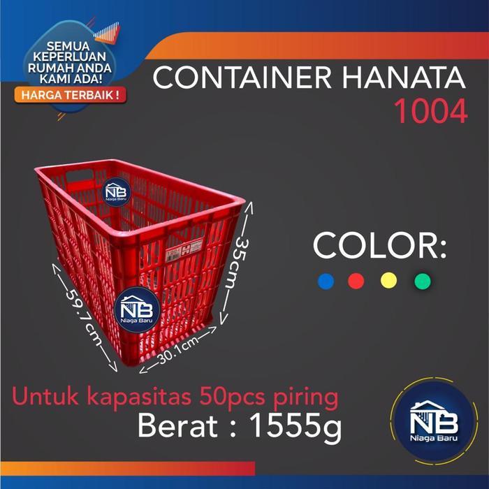 Terbaru Best Quality 100% Original Container Piring Hanata 1004 Box Container Khusus Gojek Daerah
