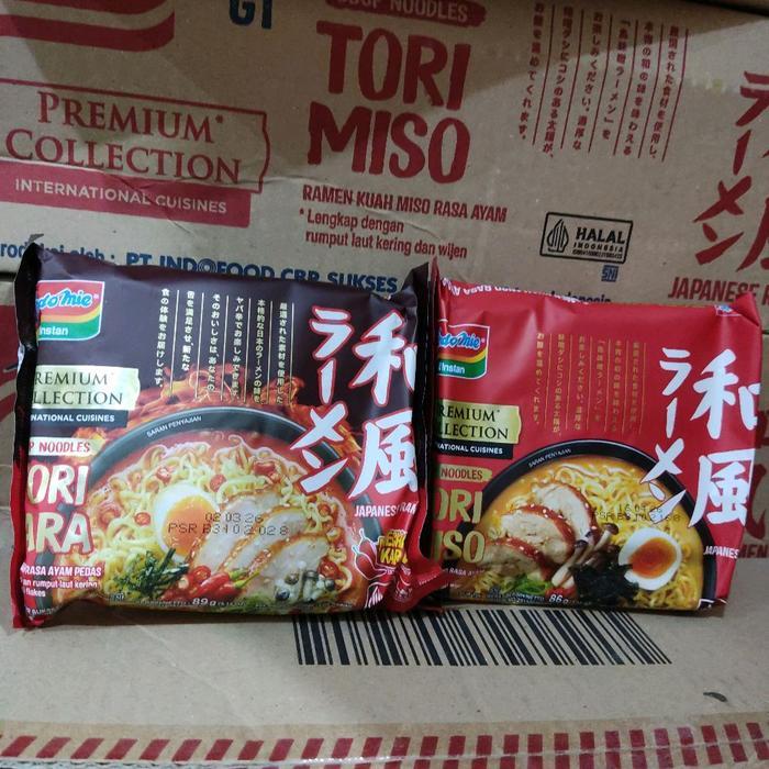 "New" 1 Karton Indomie Ramen Series / Indomie Tori Kara / Indomie Tori Miso