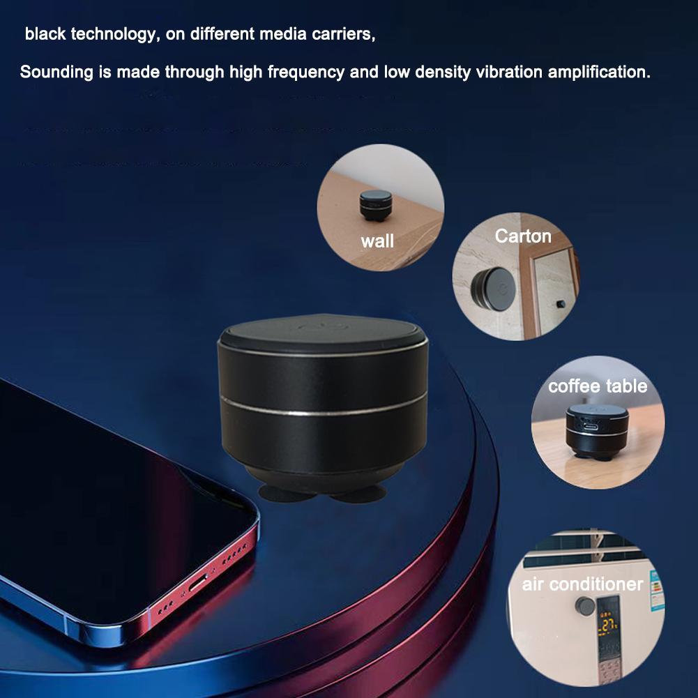 for TWS Black Tech Bluetooth Speaker Wireless Dual Resonance Subwoofer HD Bass Portable Speaker F3K7