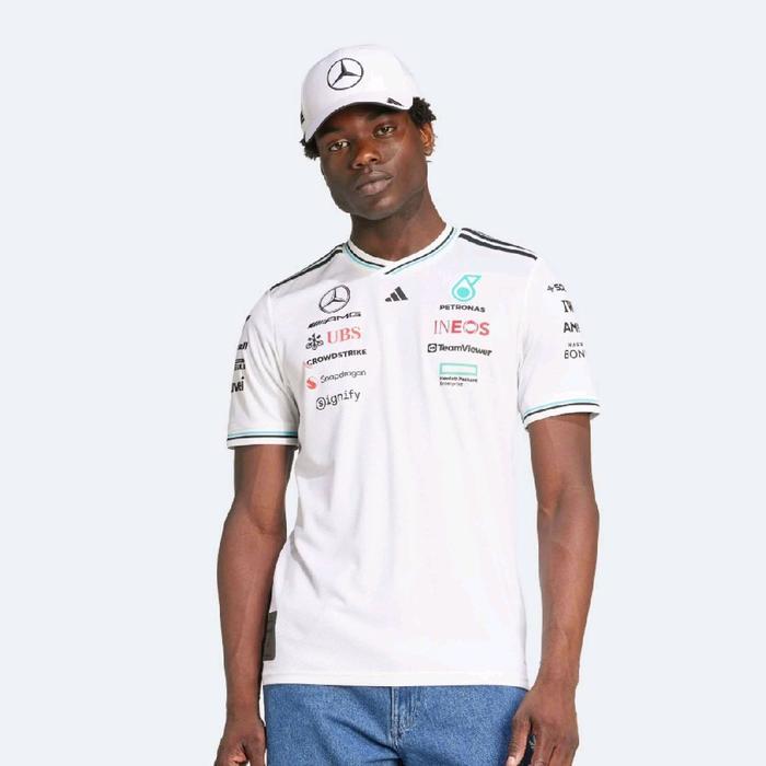 Terlaris Best Quality 100% Original Adidas Mercedes Tee F1 Jersey Tee F1 Official Merchandise Amg
