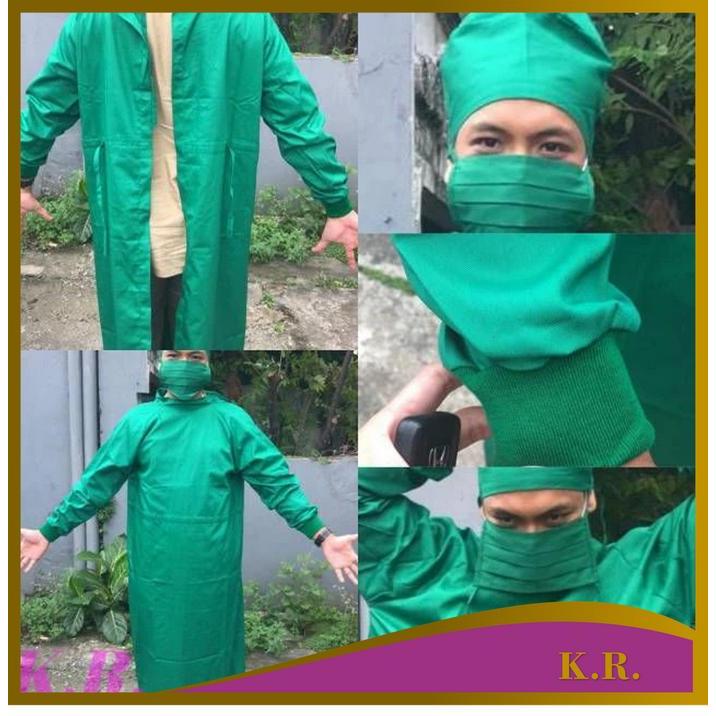 Terbaik Best Quality 100% Original Baju Apd (Bisa Dicuci) Baju Operasi Allsize Gown Apd Kain Drill