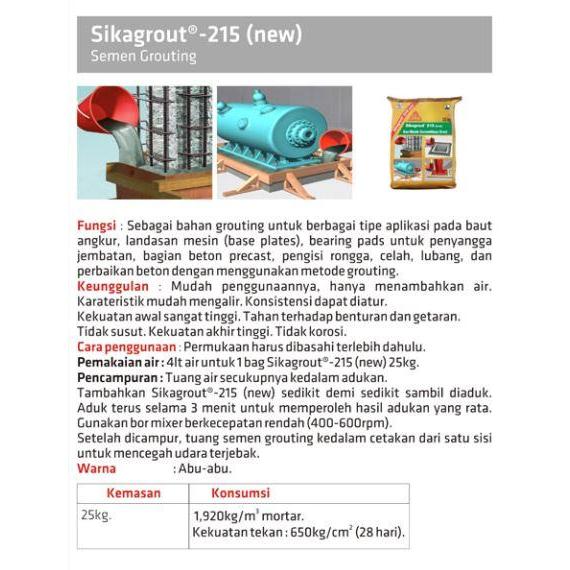 PROMO SIKAGROUT 215 / MORTAR GROUTING SEMEN SIKA GROUT 215