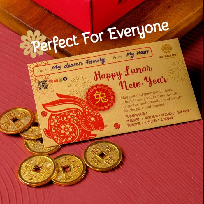 Kartu Ucapan Imlek 2023 - Gift Card Chinese New Year 2023 Year Rabbit