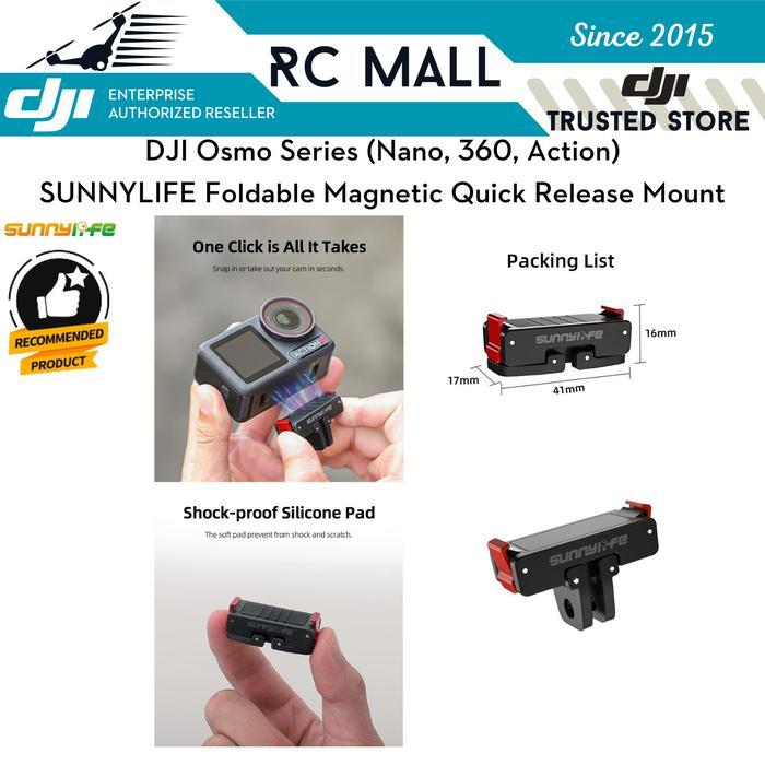 Quick Release Magnetic Adapter DJI Osmo Action 6 Osmo Nano DJI Osmo 360 DJI Osmo Action 5 Pro DJI