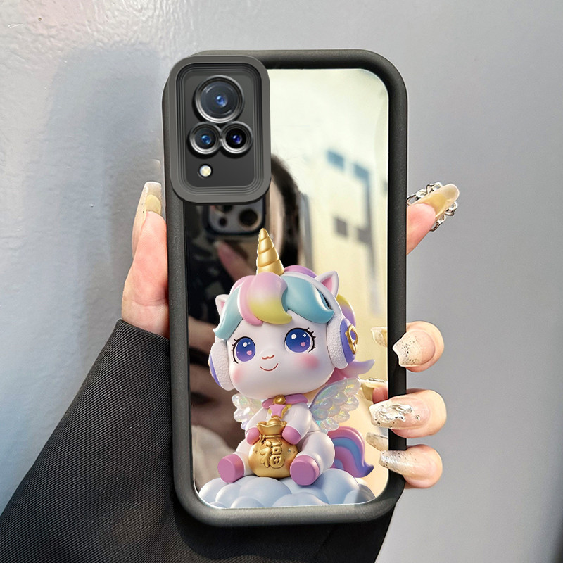 Casing Hp Untuk VIVO V21 5G V21s 5G V21E Y73 2021 Case Casing pola Pelangi unicorn Kasing Tahan sidi