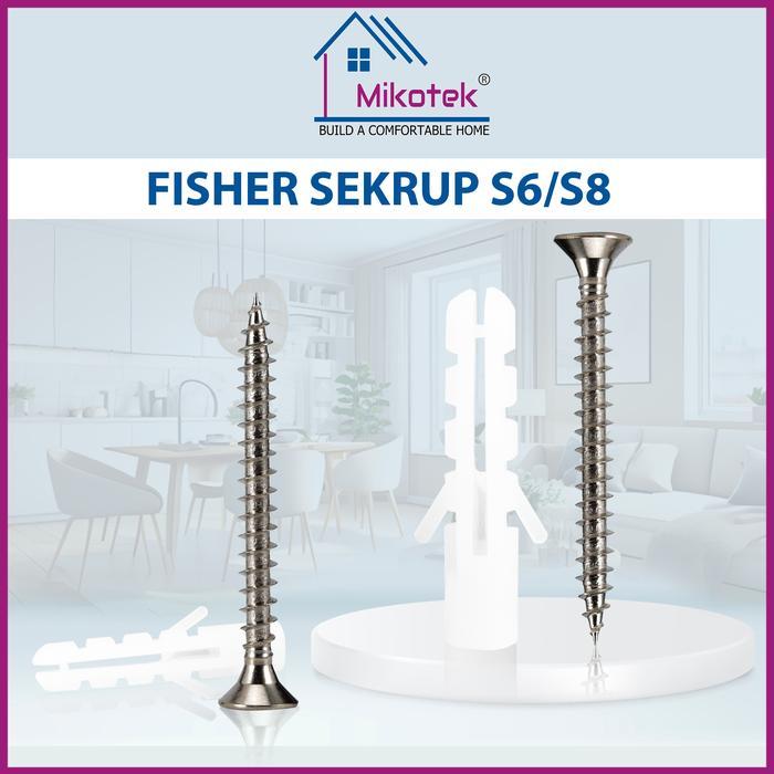 [] Fiser Sekrup Mikotek / Fiser S6 Sekrup Fiser S8 Sekrup Isi 50 Set