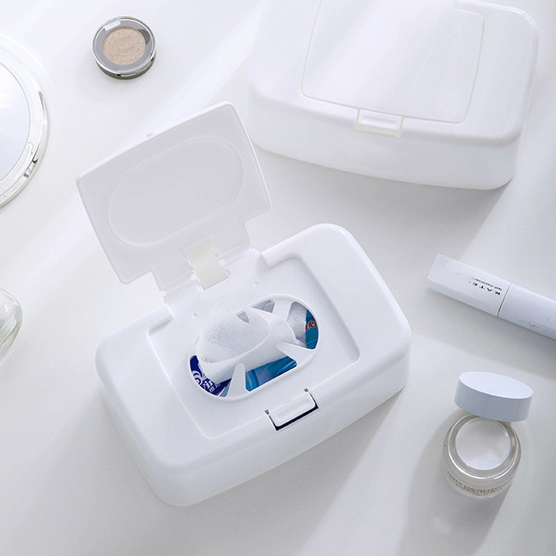 Kotak Tisu Basah Kering Kotak Penyimpanan Tisu Dispenser Serbet Kertas Tisu Bayi Kotak Penyimpanan S