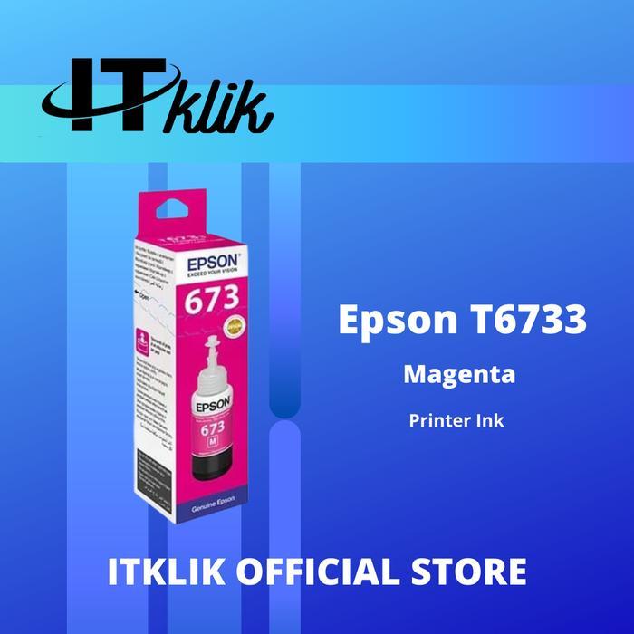 Tinta Epson 673 -Magenta TINTA ORIGINAL Tinta Printer L800/L850/L1800
