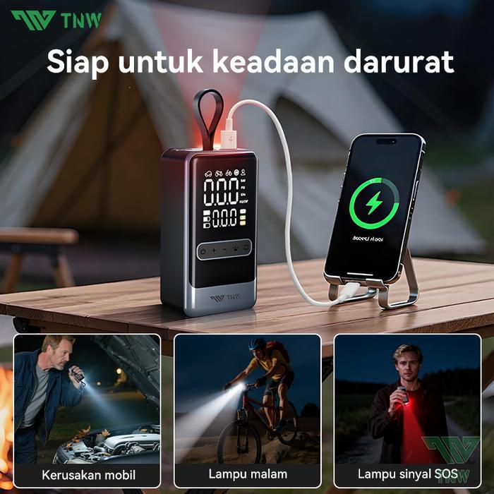 TNW CI10 Pro Pompa Ban Mini portabel pompa ban mobil elektrik Pompa Ban Mobil dan Motor Car Air Pump