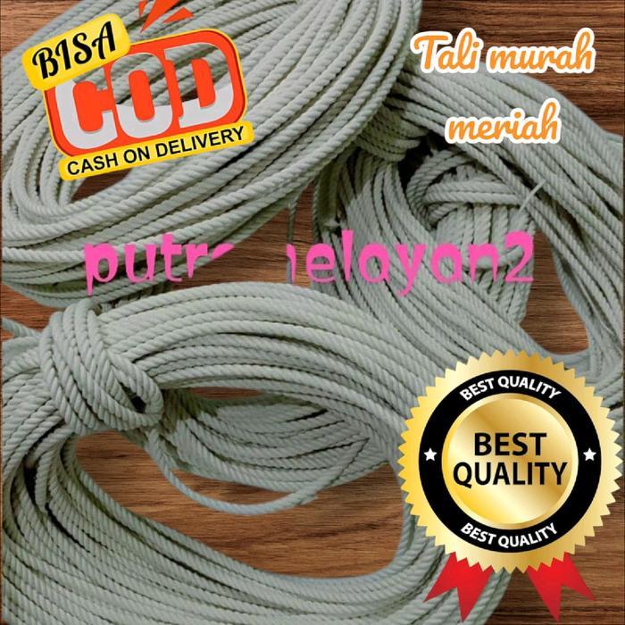 ken TALI TAMBANG KAIN KURALON 6MM 50meter / TALI TAMBANG IKAT BARANG / TALI TAMBANG SERBAGUNA/ Tali