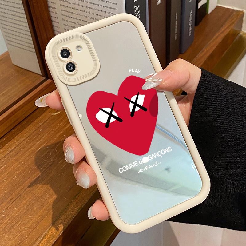 Casing Hp Untuk Samsung Galaxy A03 Core A02 M02 Case hati yang aneh Kasing ponsel Cesing Scrub Silik