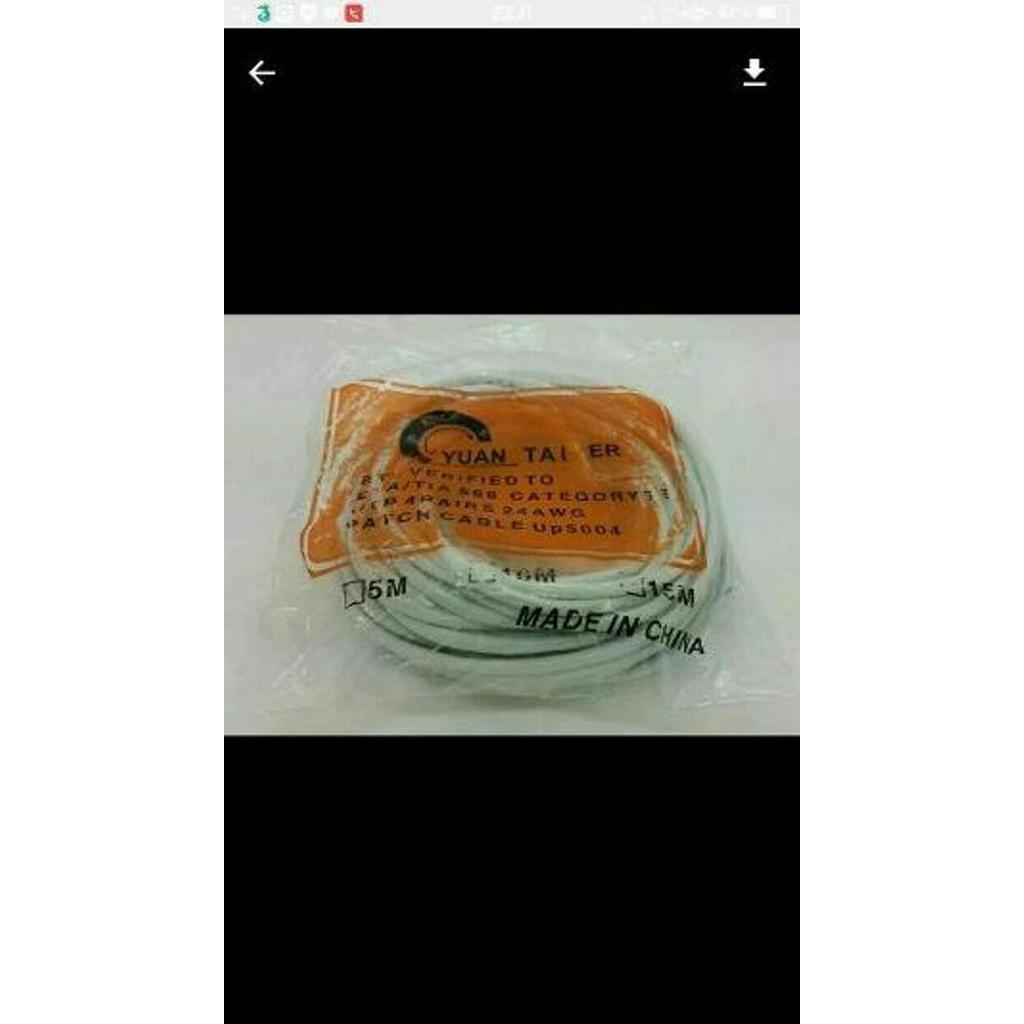 LAN KABEL 10 METER CONNECTOR RJ45 KABEL UTP