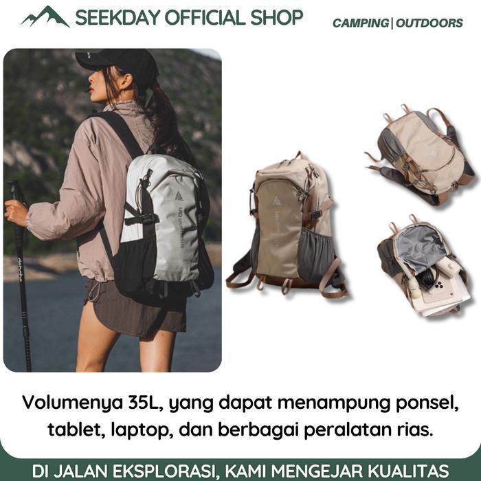 Eiger - Seekday Tas Hiking Wanita Tas Gunung Ransel Traveling 35L Daypack Gunung Kain Oxford Tahan