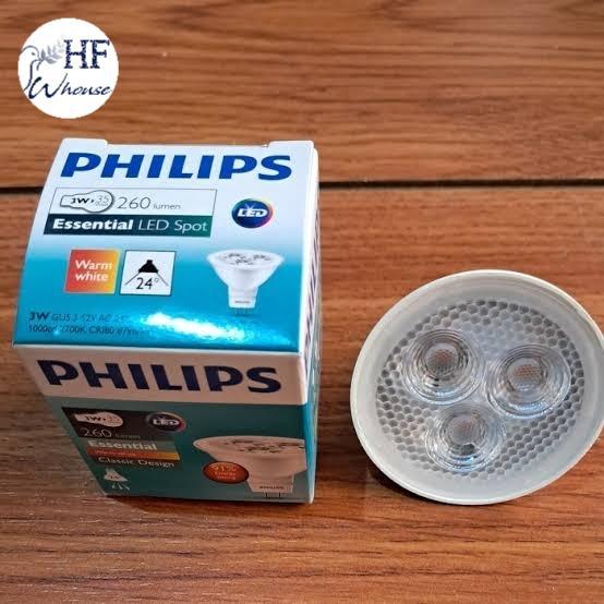 PROMO PHILIPS LED MR16 ESSENTIAL 3W 12V 24D