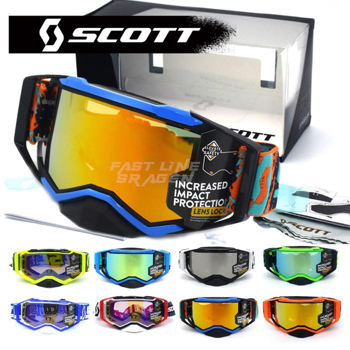 Goggle Scott 2 Lensa Kacamata Helm Trail Motocross Supermoto Trabas