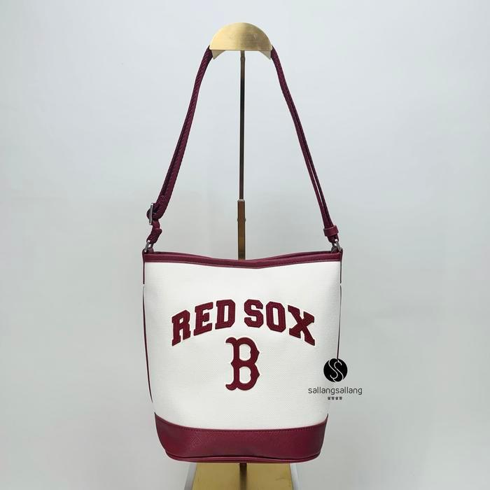 ORIGINAL MLB Varsity Basic Canvas Bucket Bag BOSTON RED SOX cream READY STOCK