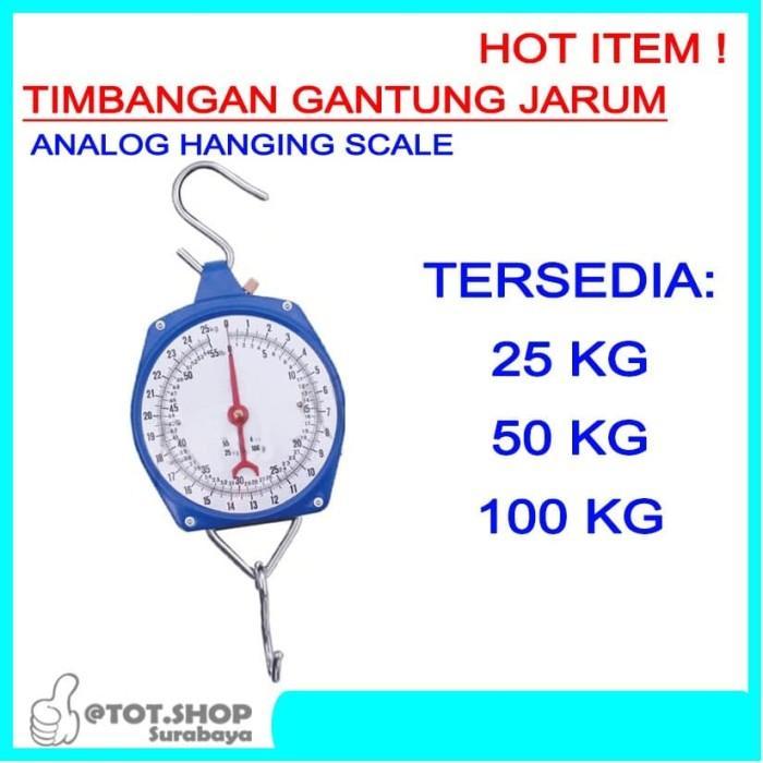 Timbangan Gantung Analog Jarum 25 50 100 Kg