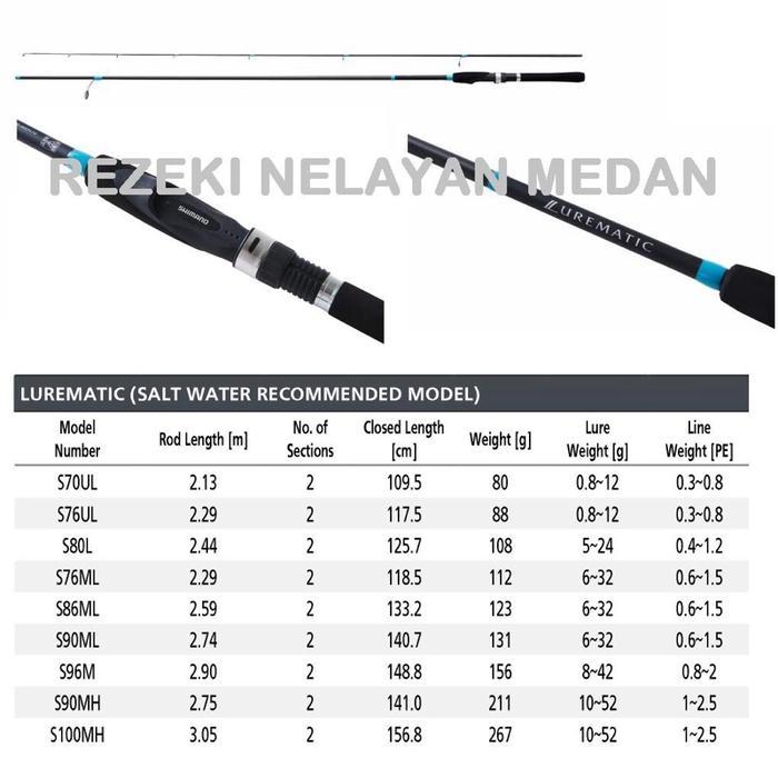 Joran SHIMANO LUREMATIC SALTWATER 2023
