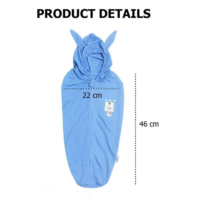 Bedong Bayi Instan Little Duck Topi Selimut Lembut Hangat Katun Premium Newborn Perlengkapan