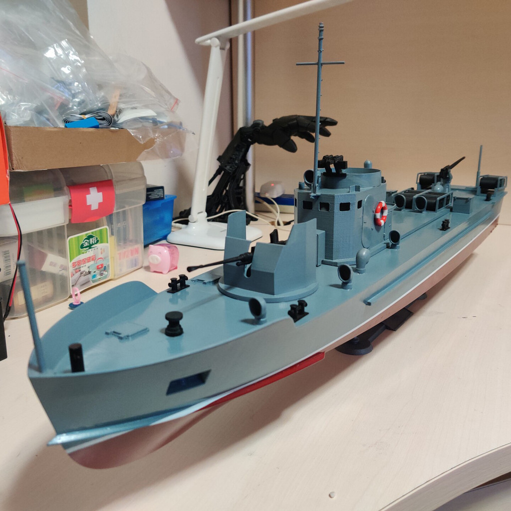 RC Boat 78cm Dual Brushless Motor RC Boat Rtr 3D Printing Molding Inland Patrol Remote Control Boat
