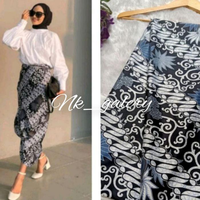 OUTFIT ROK LILIT / ROK BATIK Ring Wanita Bawahan Kebaya Serut Kondangan Panjang Belah Samping Kain