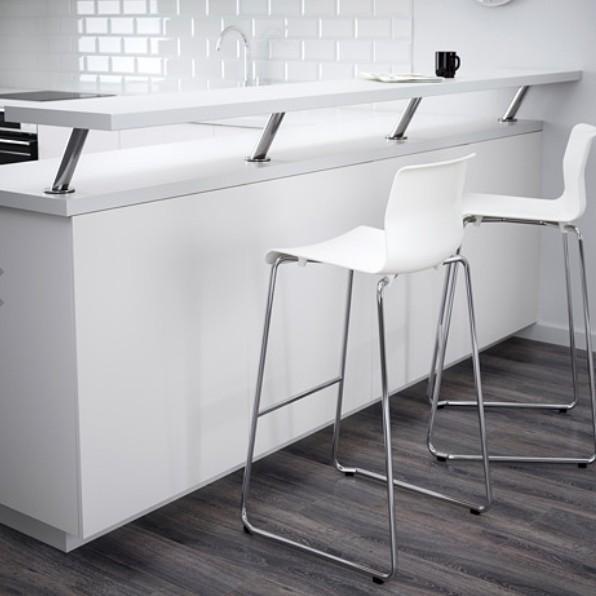 Bangku Bar GN Premium Bar Stool Kuat Original 77cm_Putih