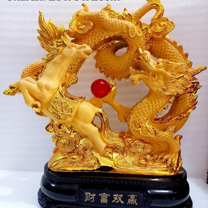 Pajangan Kuda Naga Sheng Yi Xing Lung / Figurine Kuda Naga Feng Shui