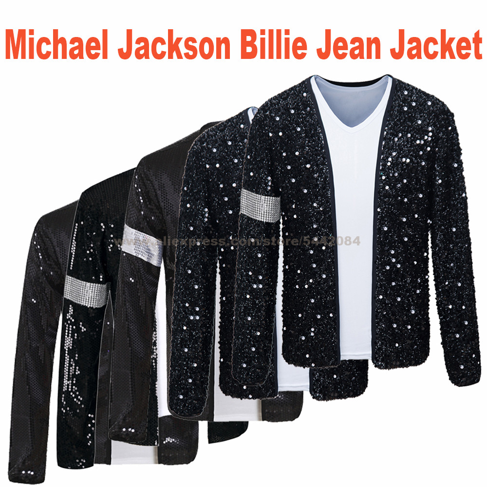 Mj Michael Jackson Jacket Billie Jean Coat Black Jacket And Glove Hallowmas Party Costume Cosplay