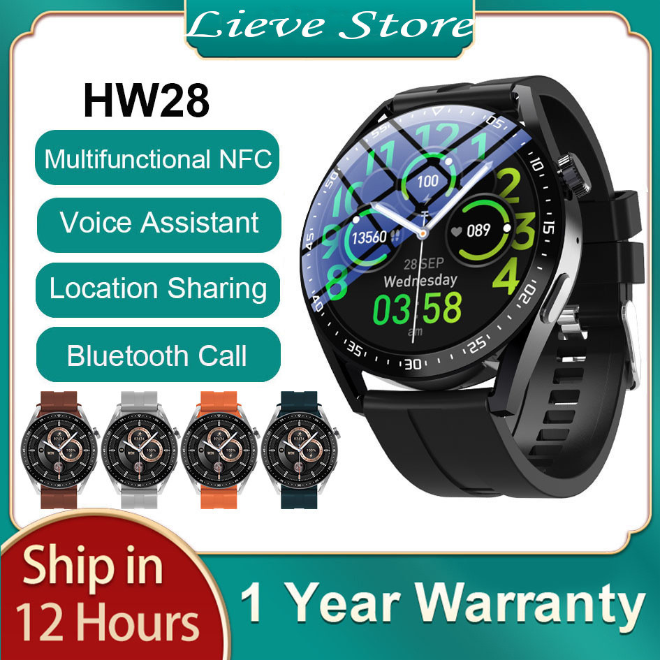 2023 Smart Watch HW28 2022 Men NFC 1.39 inch voice assistant Bluetooth Call Sport Women smartwatch p
