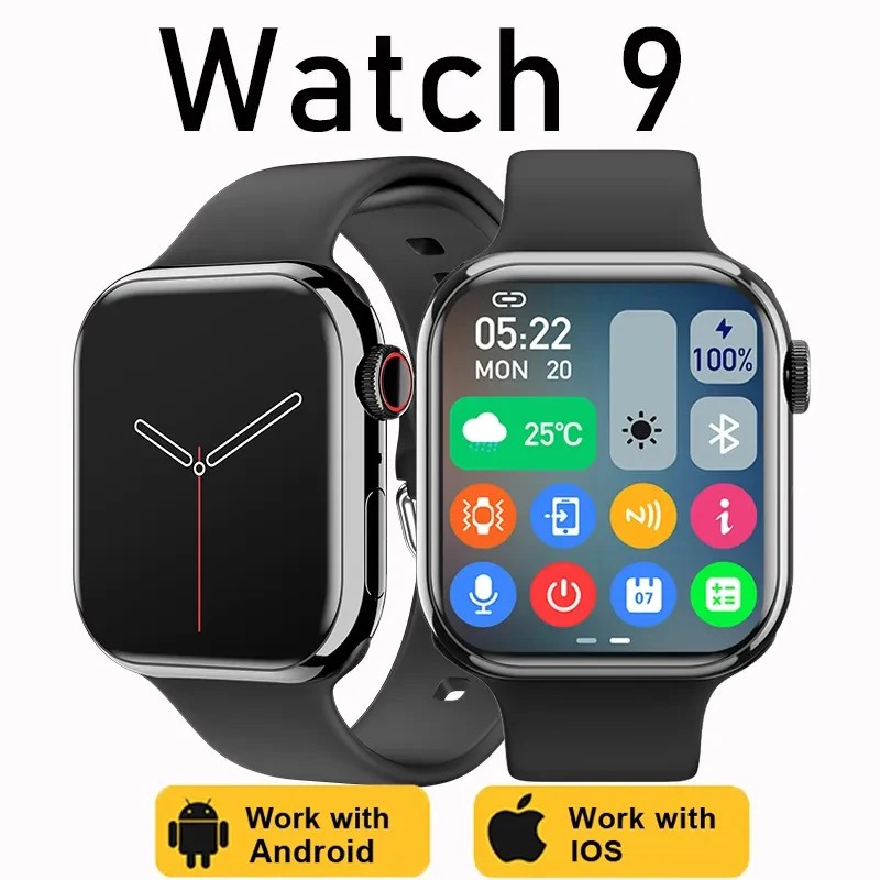 2023 New Series IW9 Smart Watch Women NFC Bluetooth Call Wireless Charging Waterproof Men Series 8 S